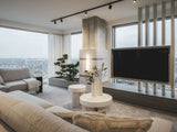 Luxe Appartementinrichting in Antwerpen-Stefan Martens-Appartement, Keuken, Slaapkamer, Woonkamer-Luxe Appartementinrichting in Antwerpen-OBLY