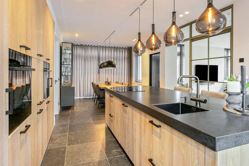 Moderne Keuken met Belgisch Hardsteen Look-OBLY-Keuken-OBLY