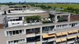 Balkon op grote hoogte met moderne tuin-Stoop Tuinen-alle,Tuinen-OBLY