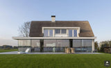 Glazen schuifpui woning aan het water-KELLER minimal windows® by Kumasol-alle,Exterieur vrijstaand,Vrijstaand-Glazen schuifpui woning aan het water | OBLY.com-OBLY