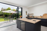 Luxe serreaanbouw met brede vouwwand-Busscher Serrebouw-Aanbouw-OBLY