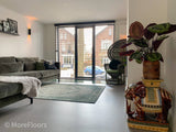 Marmoleum vloer renovatie woning-MoreFloors-Woonkamer-Marmoleum vloer toegepast in renovatie woning-OBLY