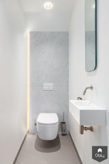 Stoere witte badkamer met zwarte accenten-Fors design badkamers-alle,Badkamer-OBLY