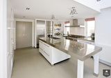 The Living Kitchen - strakke witte keuken met RVS-The Living Kitchen by Paul van de Kooi-alle,Keuken-OBLY